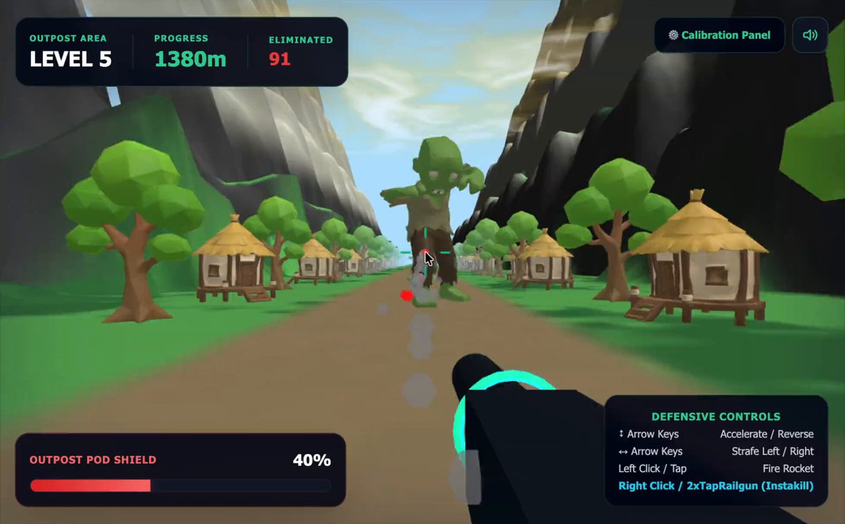 3D Zombie Defense Game