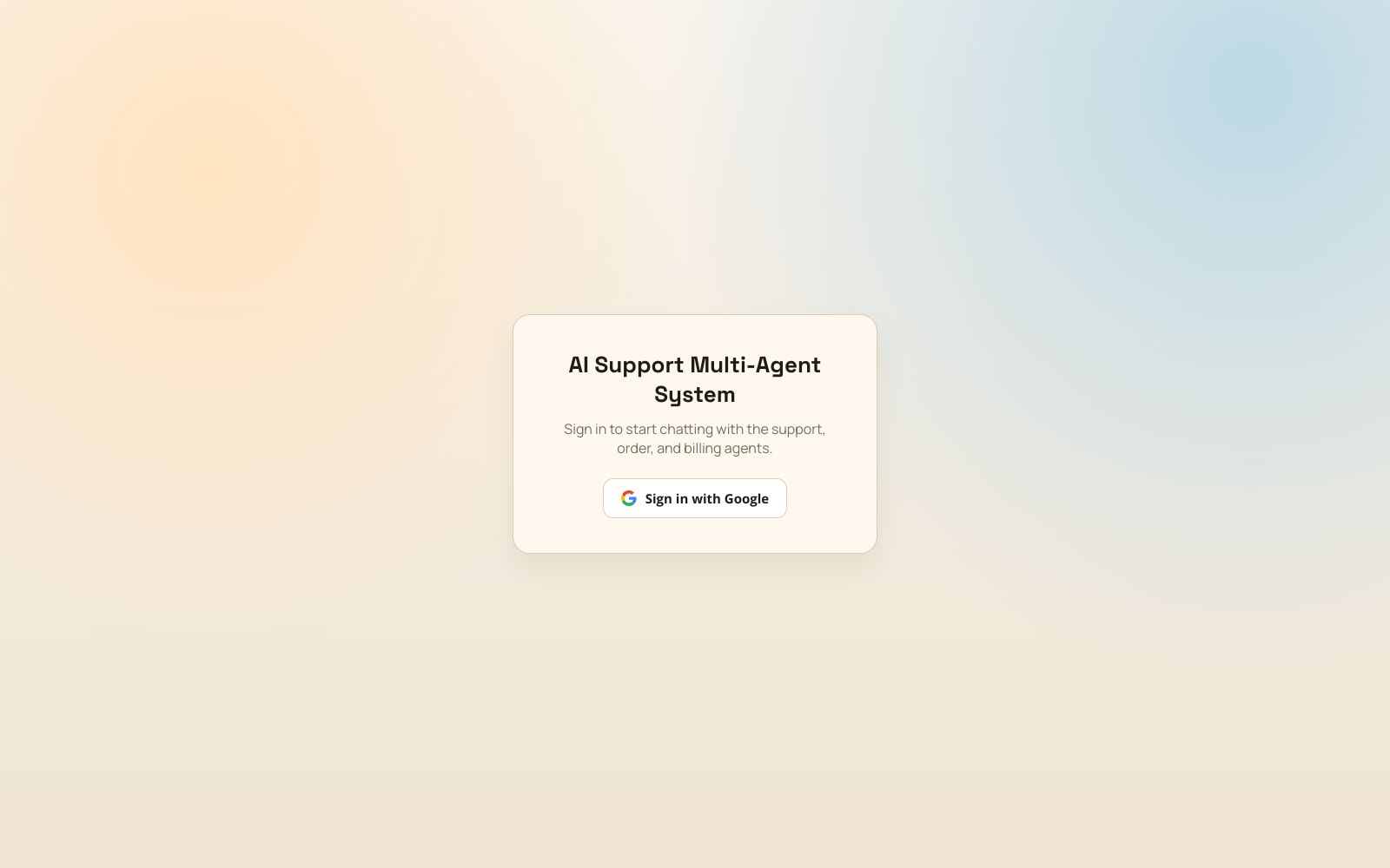 AI Support Multi-Agent System