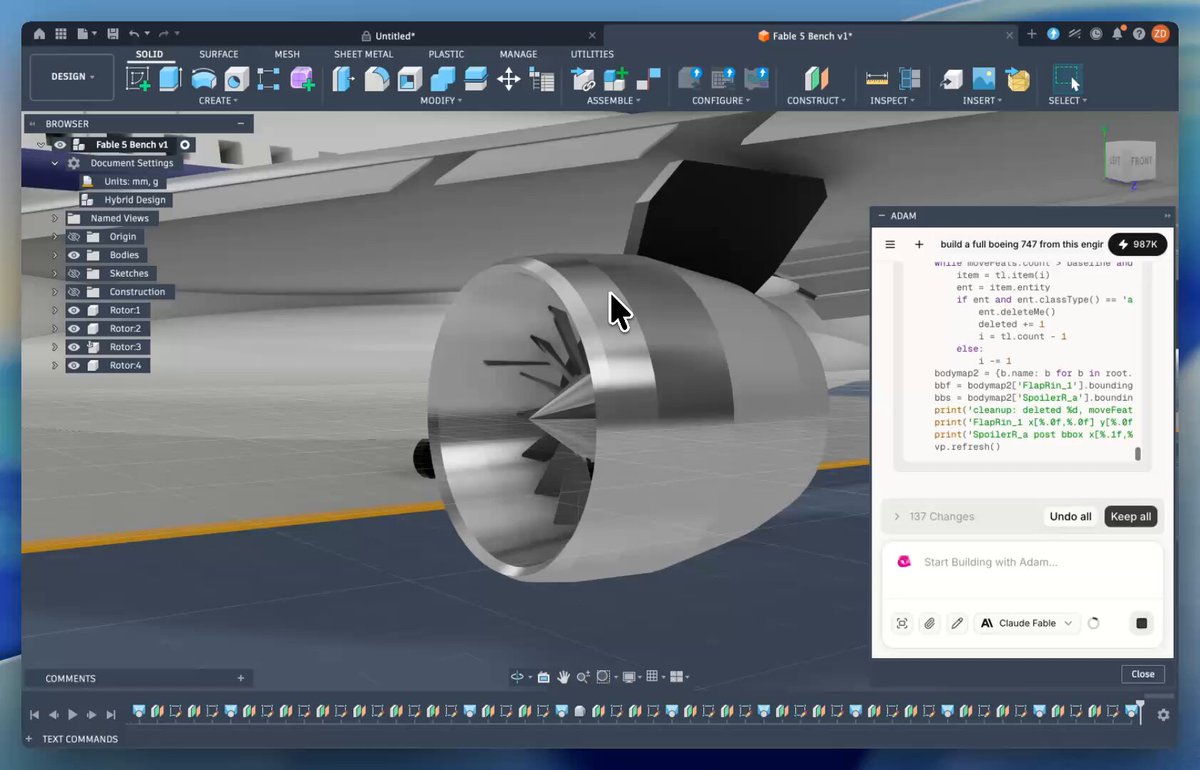 Boeing 747 CAD Model by Adam Agent