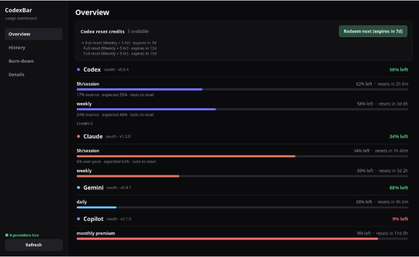 CodexBar KDE