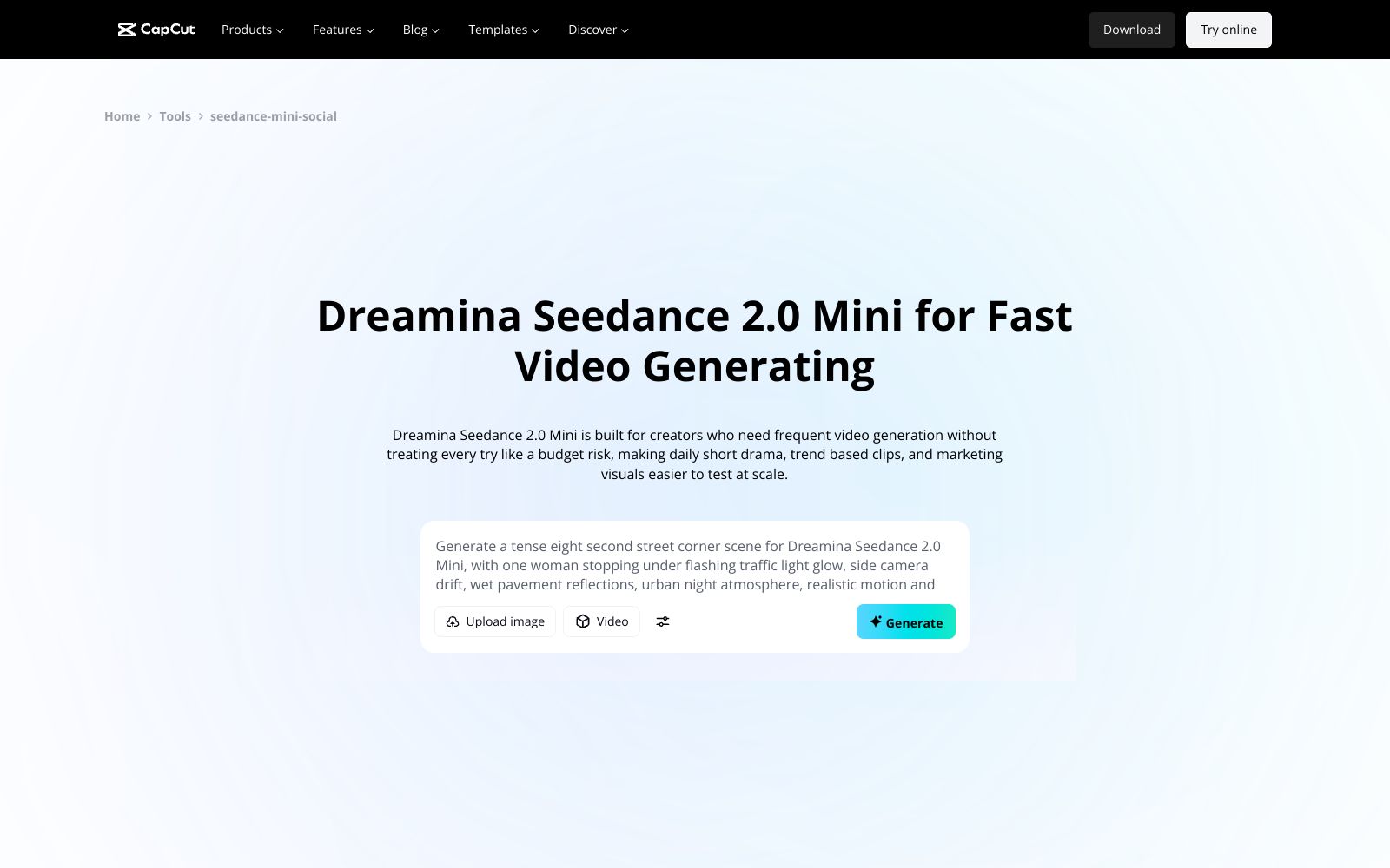 Dreamina Seedance 2.0 Mini
