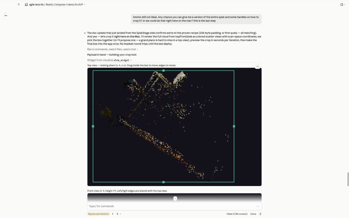 Gaussian Splatting Cropping Tool