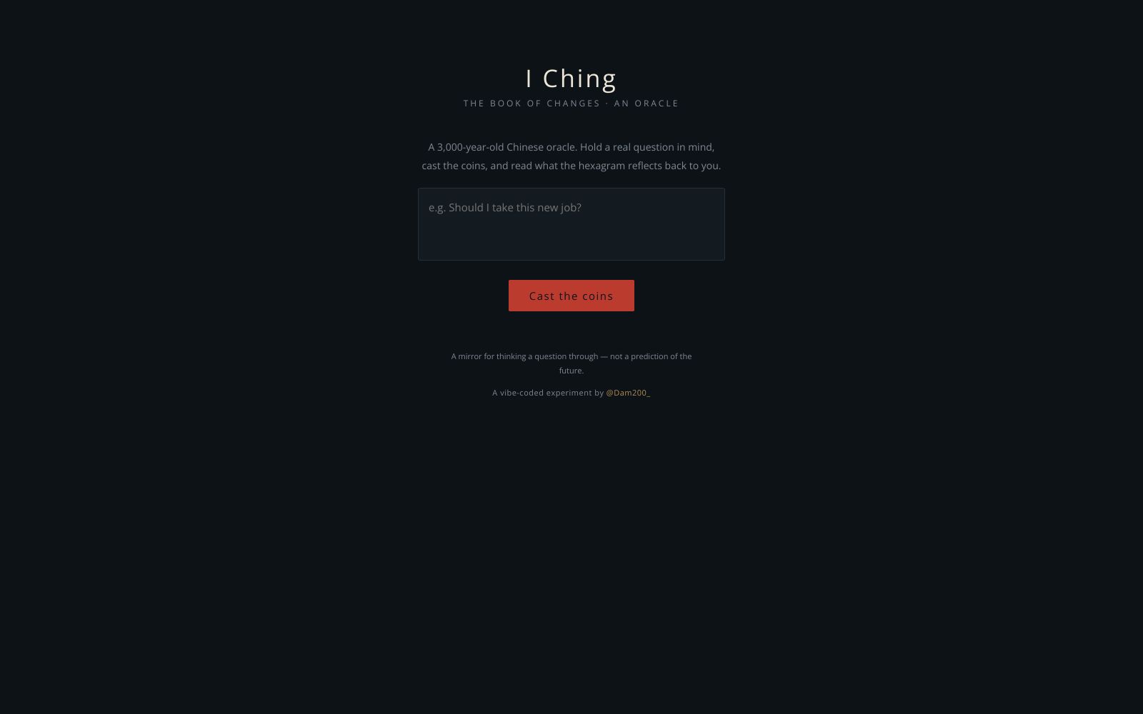 I Ching: The Book of Changes