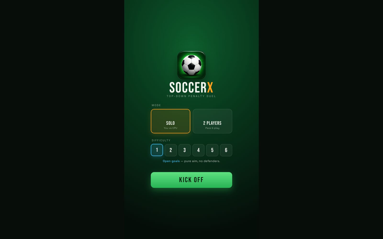 SoccerX (Penalty Duel)