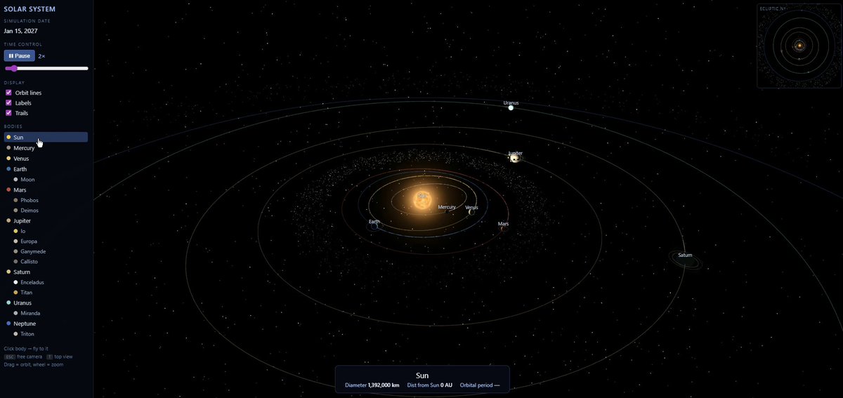 Solar System Simulation