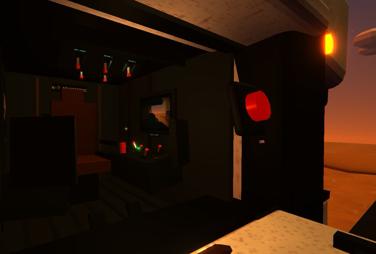 Unidentified Low-Poly Vehicle/Cockpit Game